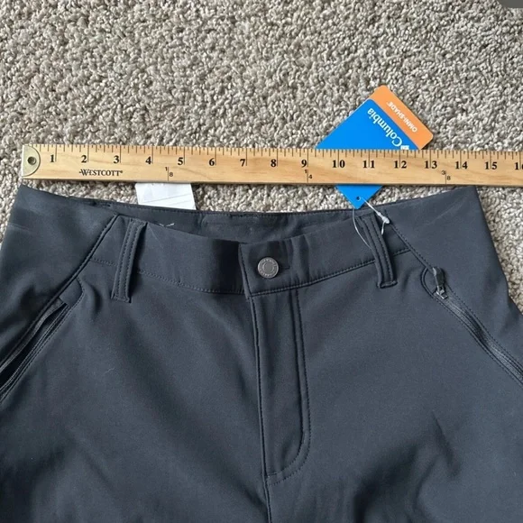 Columbia Women's Back Bea Warm Softshell Pants Black Size 8 Active Omni Shade - Picture 7 of 15